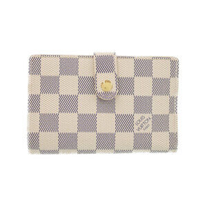 Louis Vuitton Damier Azur White Portefeuille Wallet Viennois Clasp